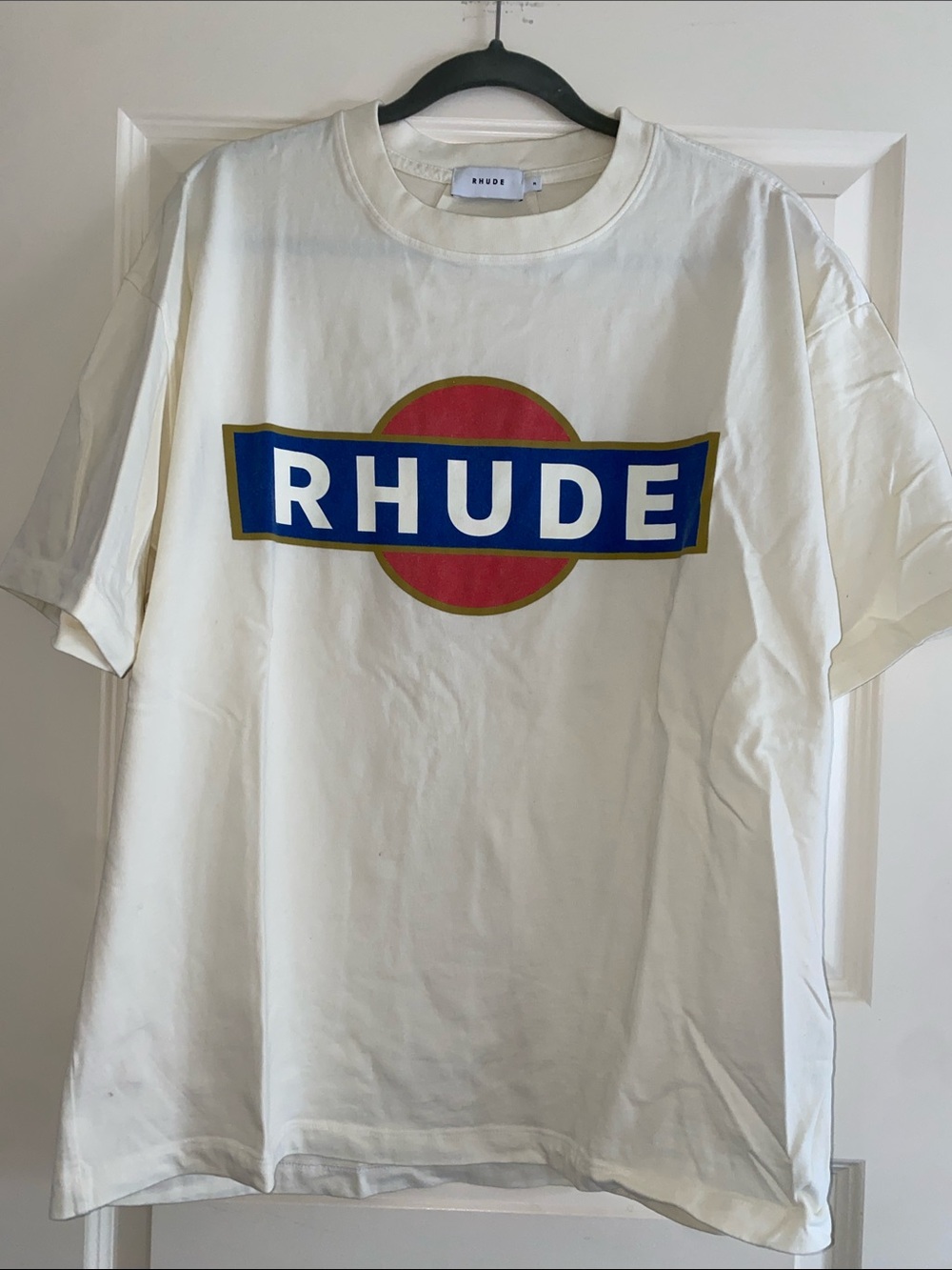 Rhude Cream Logo Graphic T-Shirt - Men's